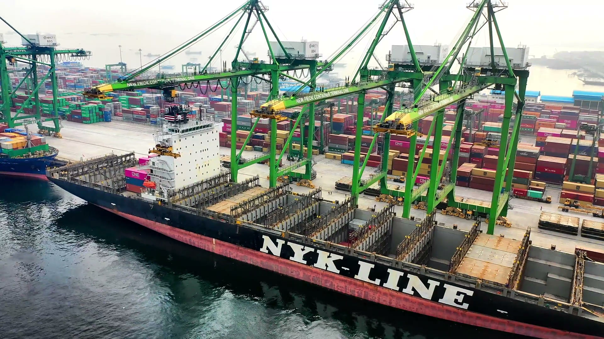 Logistics operations at Indian port